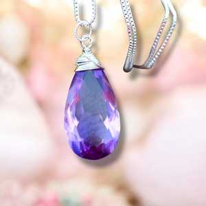 Pendentif Améthyste à Changement de Couleur en Argent Sterling, Pierre de Naissance de Février, Bijou Fait Main, Cadeau pour Femme - Product Image 5