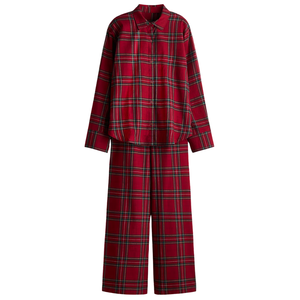 Pijamas Casuales de Modal Acanalado para Mujer, Diseño Original de Fabricante, Dos Piezas, Suaves, Transpirables y de Secado Rápido - Product Image 1