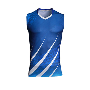 Ensemble de maillots de volley-ball unisexes personnalisés avec logo d'équipe, impression numérique, 100% polyester, uniformes sportifs pour adultes et garçons, vente au Pakistan, meilleur matériau - Product Image 5