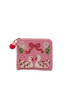 Monedero de Estilo Bohemio Hecho a Mano con Bordado y Cuentas, con Diseño Floral Artístico, Perfecto para Viajes y Compras - Product Image 6