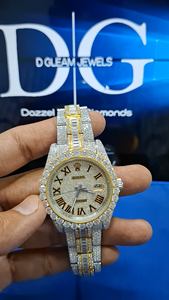 Reloj de Lujo para Hombre, de Acero Inoxidable, Estilo Hip Hop, Brillante, 20 mm, Edición Limitada, Resistente al Agua 3BAR, Cristal VVS, Moissanita, Cuarzo - Product Image 2
