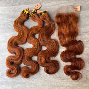 Extensiones de cabello ondulado para hacer pelucas con cierre, cabello vietnamita de calidad superior, doblemente tramado, muy vendido, cabello humano. - Product Image 4