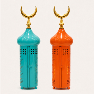 Nouvelle Arrivée Décoration Moderne du Ramadan, Ornement Centre de Table en Métal en Forme de Minaret de Mosquée, Décoration Colorée Islamique pour la Table de la Maison Eid Mubarak - Product Image 3