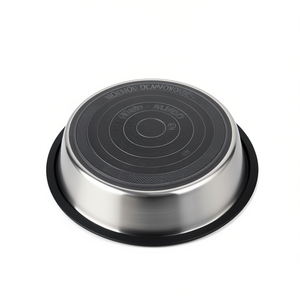 Mangiatoia per animali domestici in acciaio inossidabile da 0,5 L, base in gomma da 14 cm per cani e gatti - Product Image 3