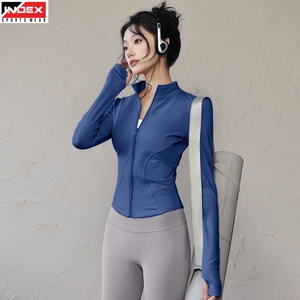 Meilleur choix : Veste de yoga pour femme, coupe ajustée, légère, avec capuche, respirante, haut de sport, vêtements de sport - Product Image 1