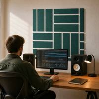 Autocollant mural 3D en feutre écologique, insonorisant, durable, moderne, géométrique, auto-adhésif, pour chambre, bureau, décoration artistique intérieure