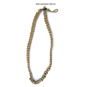 Indian Artisan Crafted Bone Bead Bohemian Hemp <b>Rope</b> Beaded Necklace Unisex Fashion Accessory Party Wedding Wholesale Rate - Product Image 2