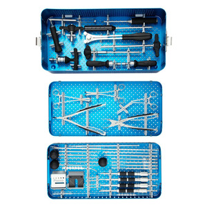 Juego de Instrumentos para Cirugía Espinal PISSCO, Kit de Cirugía Espinal Lumbar, Instrumentos Ortopédicos para la Columna Vertebral, Juego de Herramientas Quirúrgicas Espinales - Product Image 1