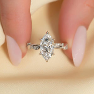 IGI/GIA Lab Grown Cut Diamond Vintage 14k jaune mariage/bague de fiançailles unisexe or blanc fin pour anniversaire fête-digne - Product Image 2