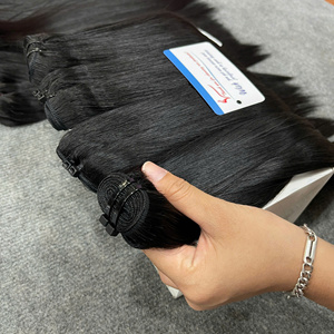 Extensiones de Cabello Vietnamita Liso Negro de Alta Calidad, Sin Caída, Sin Enredos, Listas para Enviar - Product Image 5