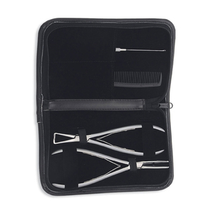 Wholesale Needle Nose Hair Extension <b>Pliers</b> Kit Finish Polish German Stainless Steel Hair Extension <b>Pliers</b> <b>Sets</b> With Pouch - Product Image 6