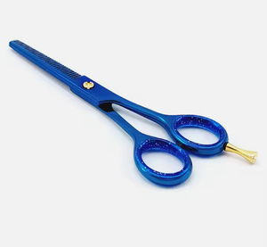 Tijeras Profesionales de Acero Inoxidable Ligeras, Negras y Rojas, con Punta Afilada, para Estilizar el Cabello, para Salón de Belleza, para Cortar y Entresacar Cabello - Product Image 4