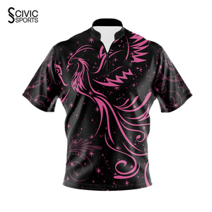 Sublimation Mens Bowling <b>Darts</b> Polo T Shirts 3D Dartsboad Design <b>Dart</b> Jersey Uniform BOWLING JERSEY - Product Image 3
