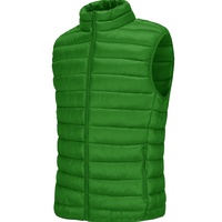 Veste sans manches en duvet de canard pour homme, taille régulière, personnalisée avec logo imprimé, respirante, légère, pour l'hiver