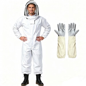 Combinaison de protection robuste pour apiculteur avec voile à capuche pour l'entretien des ruches, la maintenance de l'apiculture et les activités de cueillette du miel - Product Image 2