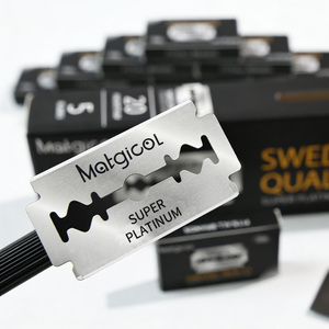 Lames de rasoir de sûreté suédoises en acier inoxydable de qualité supérieure à double tranchant pour hommes, pour salon de coiffure et barbier, à prix abordable - Product Image 3