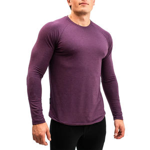 Men's Long Sleeve <b>T</b> <b>Shirt</b> Relaxed Fit Breathable Cotton <b>Fall</b> Winter Casual Gym Wear Full Sleeve Tee - Product Image 4