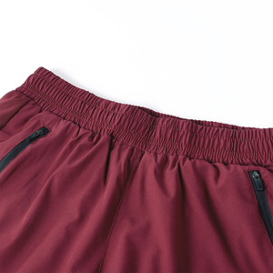 New Arrival Quick Dry Men's Gym Shorts Maroon Color 2 in 1 Double <b>Layers</b> Shorts For Fitness Sports And Jogging Wear - Product Image 6