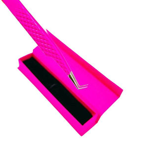 Pince à cils en acier inoxydable de qualité supérieure, anti-magnétique, applicateur d'extensions de cils, outil de beauté pour sourcils, haute qualité - Product Image 5