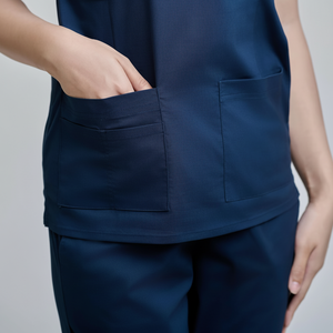 Polyester/Rayon Woven Fabric Needle Detection Seamless Fusing FMF Vietnamese-Origin Unisex Medical <b>Scrub</b> <b>Set</b> - Product Image 6