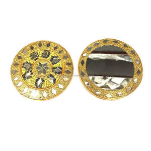 Mini espejos de bolsillo decorativos de alta calidad, nuevo y asequible, hermoso espejo y brillo Lac funcionado para niña, espejo de bolsillo elegante - Product Image 3