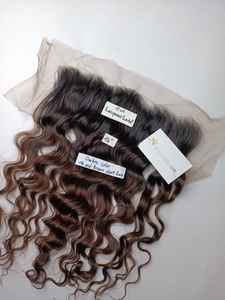 Encaje transparente Frontal Onda natural Color degradado de alta calidad para cabello de mujer negra Cabello vietnamita sin procesar - Product Image 5