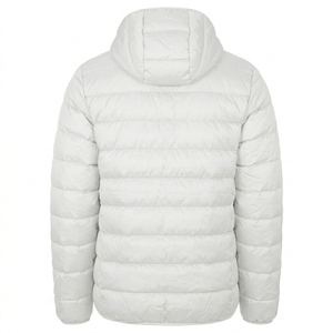 Men's Casual Winter Outerwear Hooded <b>Padded</b> Jacket Lightweight Warm <b>Coat</b> with Full Front Zipper - Product Image 3