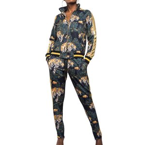 High Demand <b>Winter</b> Fleece Solid Logo Tracksuit <b>Women</b> 100% Cotton Two Piece Eco Friendly Manufacturer - Product Image 1