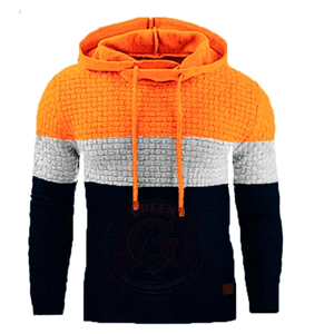 Sweat à capuche en polaire épais pour homme avec poche avant spacieuse et intérieur doux pour une utilisation quotidienne par temps froid - Product Image 1