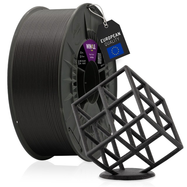 WINKLE Carbon Fiber PETG CF Filament 1.75mm Black 1kg 3D Printing FDM Wholesale Strong Mechanical Parts 0.05mm Tolerance