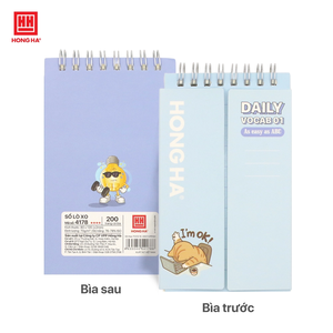 Cuaderno Espiral Premium Hong Ha Daily Vocab 01, Tapa Dura, Papel Suave, Diseño Brillante, Encuadernación Duradera, 200 Páginas, Impresión Digital - Product Image 2