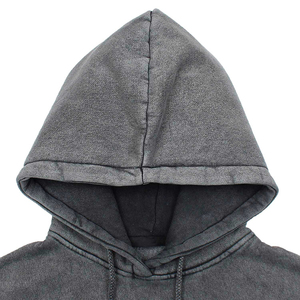 Sudadera con Capucha Gris de Forro Polar, Corte Regular, Diseño Casual de Invierno para Hombre, con Bolsillos, 100% Algodón - Product Image 3