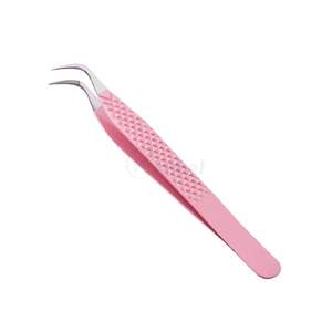 Pinzas Curvas para Pestañas en Oro Rosa, Pinzas Profesionales para Extensión de Pestañas de Volumen, para Recoger con Precisión, Accesorios de Salón - Product Image 2