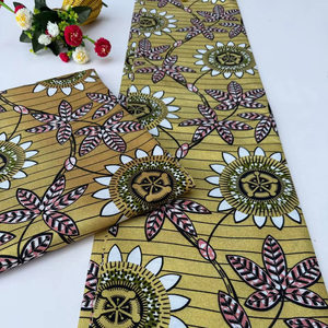 Tela de Algodón con Estampado Africano de Primera Calidad para Moda Femenina Elegante, Costura Creativa y Diseños Artesanales en Libia - Product Image 1