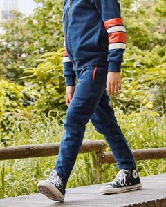 Pantalon droit en coton 100% pour enfants, nouvelle collection printemps, pour garçons et filles, coupe large, longueur 7/8, taille haute, fermeture éclair, séchage rapide - Product Image 5