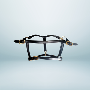 Licou de cheval en cuir de qualité supérieure doux et élégant avec boucles et raccords en laiton - Product Image 1