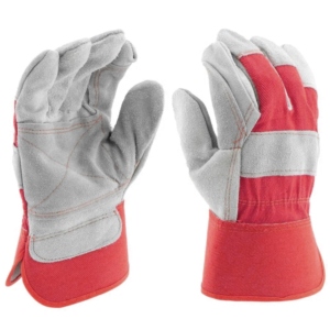 Gants confortables en cuir de vachette pleine fleur avec doublure en coton, protection industrielle des mains, résistants à la chaleur, avec manchette caoutchoutée souple, certifiés CE - Product Image 5