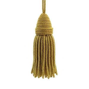 <b>Gold</b> Bullion Metallic Tassels Curtain <b>Gold</b> Tassel Metallic Thread Handmade Tassel Decorative Textile Finish - Product Image 4