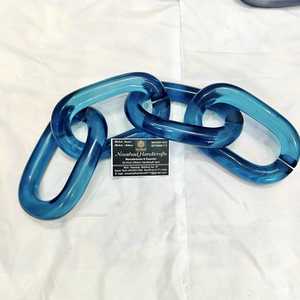 home decoration The Customization <b>resin</b> Chain links very big size and <b>clear</b> colors multi colors <b>resin</b> big links available - Product Image 5