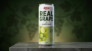 Rita Real Grape 325ml Premium Green Grape Juice Canned Fruit Beverage Refreshing <b>Soft</b> <b>Drink</b> Wholesale Supplier OEM ODM Bulk - Product Image 5