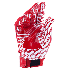 Gants de football américain personnalisés avec logo imprimé, meilleur design avec paume en cuir, logo personnalisé, fabricant d'étiquettes privées - Product Image 6