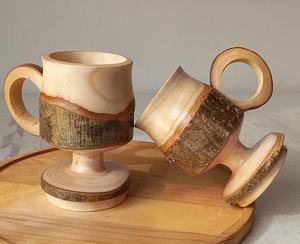 Handmade Wooden Mug: Rustic Nordic Style <b>Camp</b> <b>Cup</b> - Product Image 2