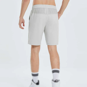 กางเกงขาสั้นออกกำลังกายผู้ชายคุณภาพสูงแบบลำลอง กันน้ำ ผ้าฝ้ายอ๊อกซ์ฟอร์ด 100% ปักโลโก้ด้านหน้า เหมาะสำหรับวิ่ง ฟิตเนส ยิม และเล่นกีฬาในช่วงฤดูร้อน - Product Image 3