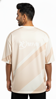 Kaos Pria Berkualitas Tinggi, Regular Fit, Sublimasi, Ramah Lingkungan, Bahan Polyester/Katun, Bernapas, Lengan Pendek, Modern Kasual