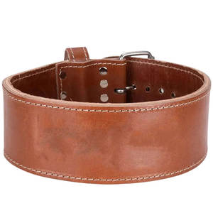 Ceinture de musculation en cuir de vachette avec logo personnalisé, ceinture de soutien robuste pour la musculation en salle de sport, style unique - Product Image 1