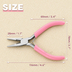 5-Inch <b>Long</b> <b>Nose</b> Pliers with Wire Cutter Serrated Jaws - Product Image 4
