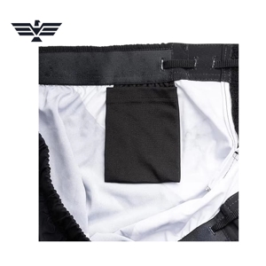 Pantalones de Grappling BJJ No-Gi Personalizados en Morado y Negro con Patrón de Letras, Cintura Elástica Media, Transpirables, Unisex, Premium, 100% Poliéster, para MMA - Product Image 5