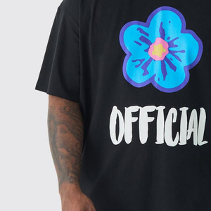 เสื้อยืดผู้ชายทรงหลวมคุณภาพสูงแบบสั่งทำพิเศษ-กันยับ ระบายอากาศได้ดี เป็นมิตรกับสิ่งแวดล้อม ผลิตจากโพลีเอสเตอร์/คอตตอน 100% ไซส์พลัสสำหรับผู้ชาย - Product Image 6