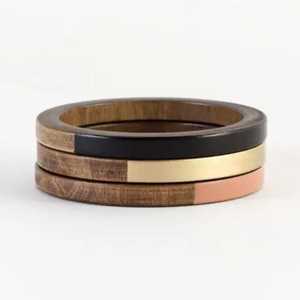 กำไลไม้โบราณคุณภาพสูง ดีไซน์พรีเมียม ขัดเงาอย่างดี บรรจุภัณฑ์แบบกำหนดเอง สำหรับผู้หญิงทุกโอกาส LODI - Product Image 2