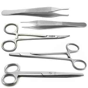 Kit de retrait de sutures chirurgicales en acier inoxydable, instruments de chirurgie mineure, pinces Adson Kocher, pinces Mayo Hegar, pinces moustiques CE - Product Image 1